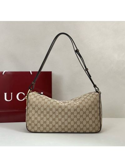 Gucci Half Horsebit Large Shoulder Bag 862530 in Beige