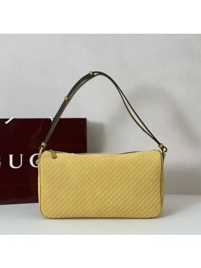 Gucci Half Horsebit Large Shoulder Bag 862530 in Yellow