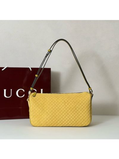 Gucci Half Horsebit Medium Shoulder Bag 860787 in Yellow