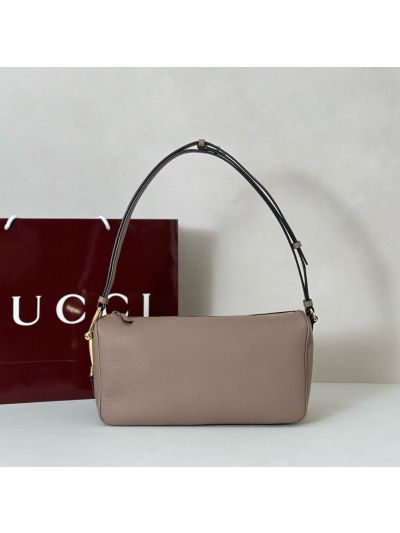 Gucci Half Horsebit Medium Shoulder Bag 860787 in Grey
