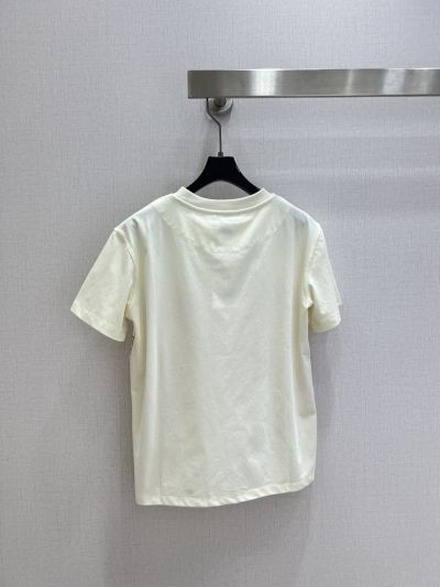 Hermes Crew Neck Oversized T-Shirt in White