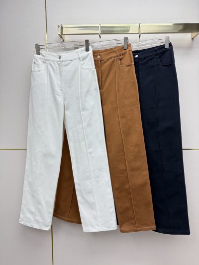 Hermes Denim Wide-Leg Pants
