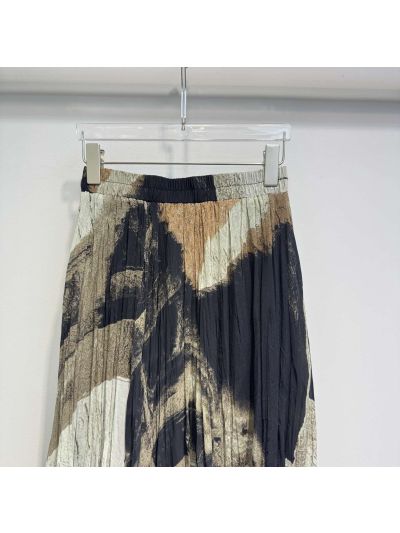 Hermes Pleated Skirt in Multicolor