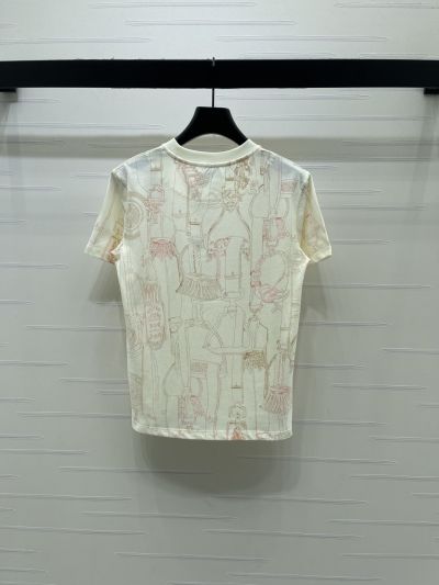 Hermes Short Sleeve Crew Neck T-Shirt in Multicolor