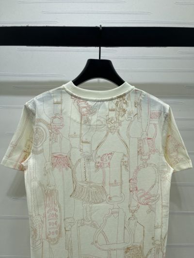 Hermes Short Sleeve Crew Neck T-Shirt in Multicolor