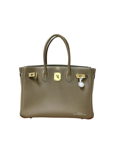 Hermes 3 En 1 Birkin 30 Gray Leather Bag 30CM 524676