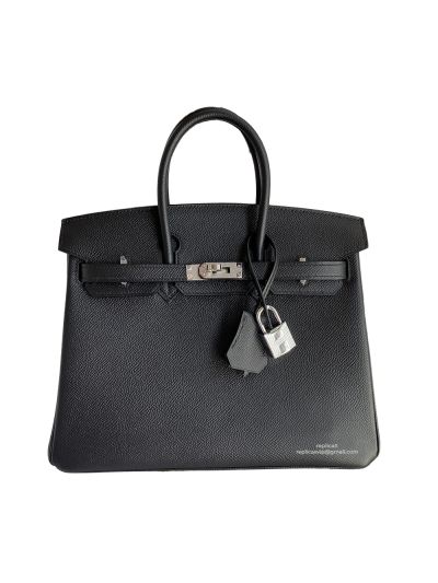 Hermes Birkin 25 Bag Black Epsom 523988