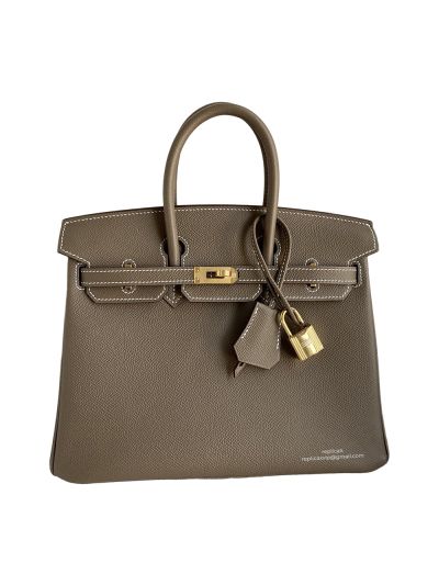 Hermes Birkin 25 Bag Gray Epsom 523991