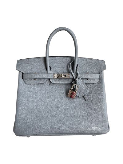 Hermes Birkin 25 Bag Light Blue Epsom 523990