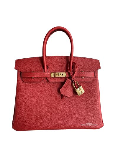 Hermes Birkin 25 Bag Red Epsom 523993