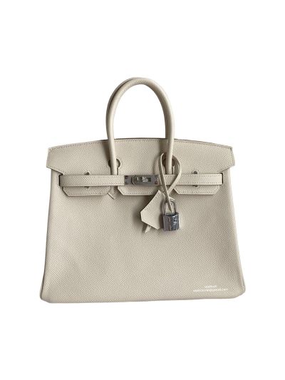 Hermes Birkin 25 Bag White Epsom 523996