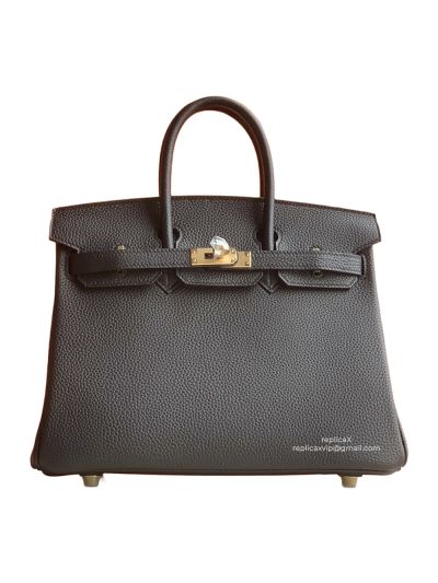 Hermes Birkin 25 Hermes Vip Birkin 25 Tote Bag Black Togo Calf Leather 25x20x13CM 522677