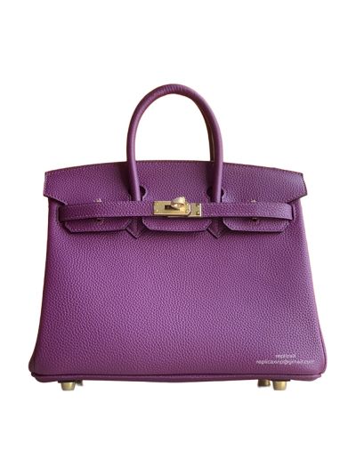 Hermes Birkin 25 Hermes Vip Birkin 25 Tote Bag Purple Togo Calf Leather 25x20x13CM 522670