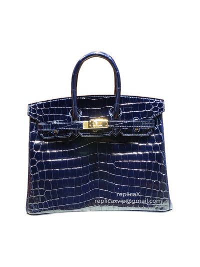 Hermes Birkin 25 Nile Crocodile Leather Tote Bag 25CM 521871