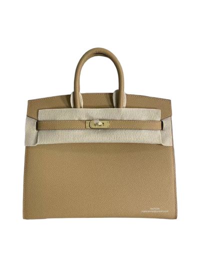 Hermes Birkin 25 Sellier Beige Epsom Leather Bag 25CM 524376