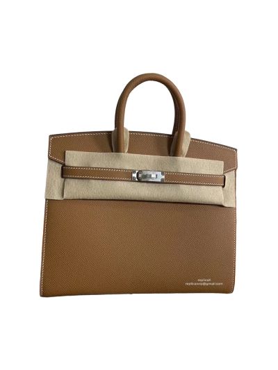 Hermes Birkin 25 Sellier Brown Epsom Leather Bag 25CM 524373