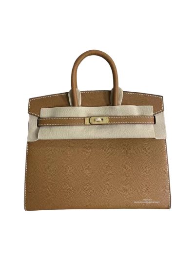 Hermes Birkin 25 Sellier Epsom Leather Bag Brown 25CM 524372