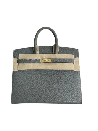 Hermes Birkin 25 Sellier Epsom Leather Bag Light Blue 25CM 524370