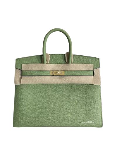 Hermes Birkin 25 Sellier Green Epsom Leather Bag 25CM 524380