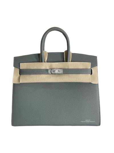 Hermes Birkin 25 Sellier Light Blue Epsom Leather Bag 25CM 524379