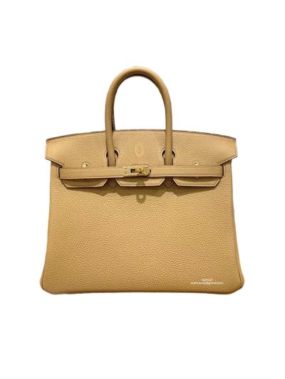 Hermes Birkin 25 Tote Bag Beige Togo Calf Leather 25CM 524955