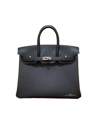 Hermes Birkin 25 Tote Bag Black Togo Calf Leather 25CM 524956