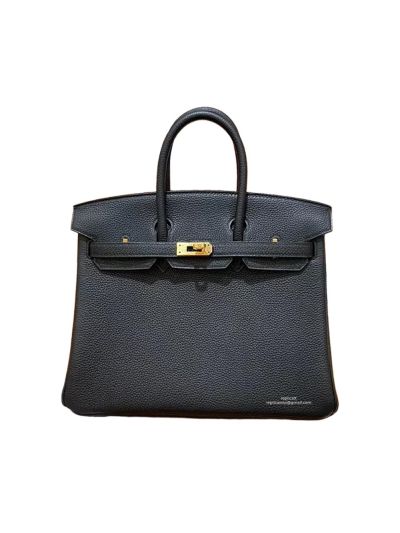 Hermes Birkin 25 Tote Bag Black Togo Calf Leather 25CM 524957