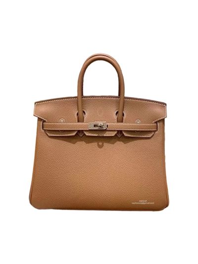 Hermes Birkin 25 Tote Bag Brown Togo Calf Leather 25CM 524958