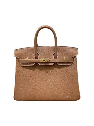 Hermes Birkin 25 Tote Bag Brown Togo Calf Leather 25CM 524959