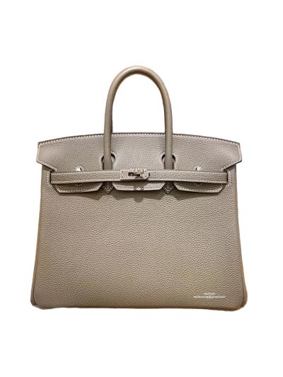 Hermes Birkin 25 Tote Bag Gray Togo Calf Leather 25CM 524963