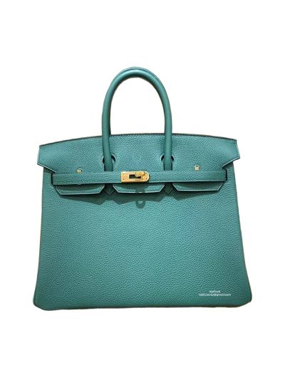 Hermes Birkin 25 Tote Bag Green Togo Calf Leather 25CM 524965