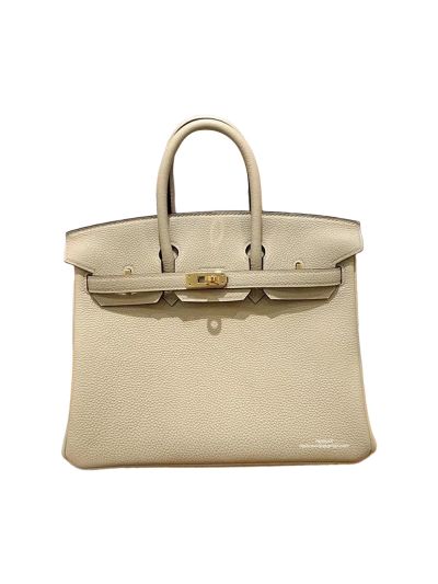 Hermes Birkin 25 Tote Bag Off White Togo Calf Leather 25CM 524967