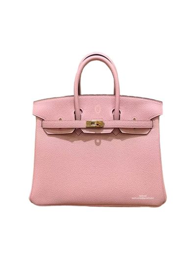 Hermes Birkin 25 Tote Bag Pink Togo Calf Leather 25CM 524968