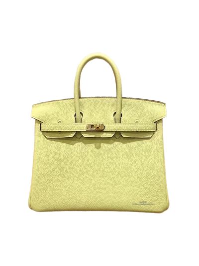 Hermes Birkin 25 Tote Bag Yellow Togo Calf Leather 25CM 524971