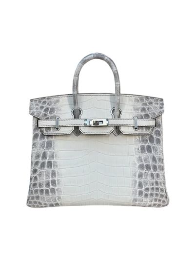 Hermes Birkin 25 White Crocodile Leather Bag 25x20x13CM 524271