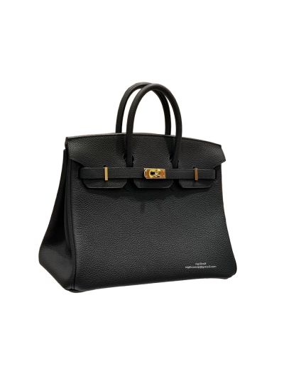 Hermes Birkin 25CM Black Togo Leather Bag 25x20x13CM 524527