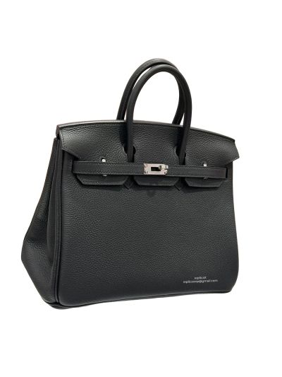 Hermes Birkin 25CM Black Togo Leather Bag 25x20x13CM 524540