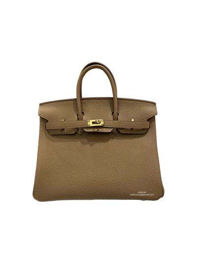 Hermes Birkin 25CM Camel Togo Leather Bag 25x20x13CM 524533