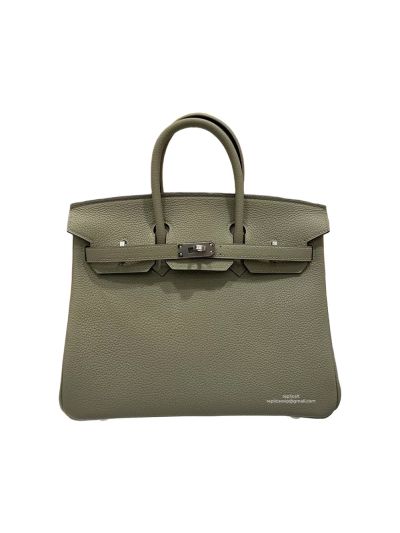 Hermes Birkin 25CM Green Togo Leather Bag 25x20x13CM 524532