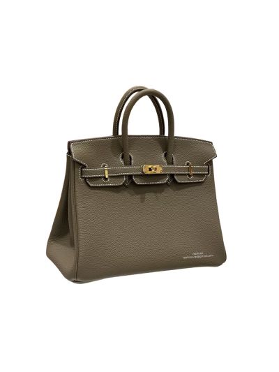 Hermes Birkin 25CM Grey Togo Leather Bag 25x20x13CM 524537