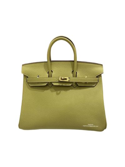 Hermes Birkin 25CM Light Yellow Togo Leather Bag 25x20x13CM 524528