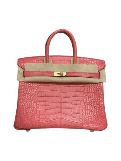 Hermes Birkin 25CM Red Crocodile Leather Bag 524352