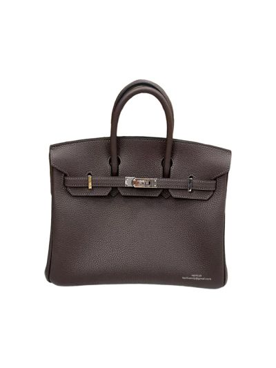 Hermes Birkin 25CM Togo Leather Bag Dark Brown 25x20x13CM 524773