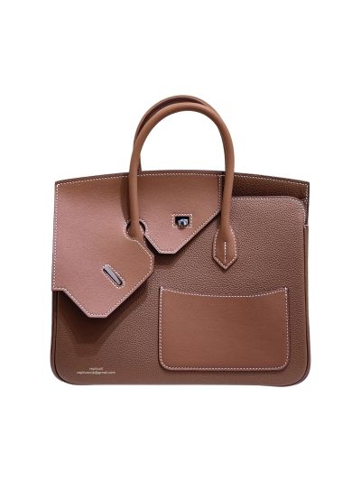 Hermes Birkin 30 En Desordre Togo Leather Bag Brown 30CM 524745