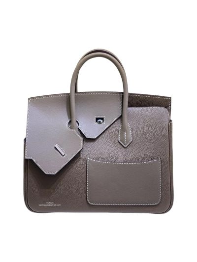 Hermes Birkin 30 En Desordre Togo Leather Bag Grey 30CM 524743
