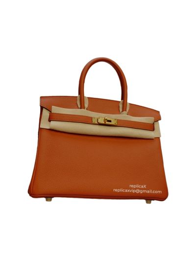 Hermes Birkin 30 Hand Stitched Calfskin Top Handle Shoulder Bag 30CM 522125
