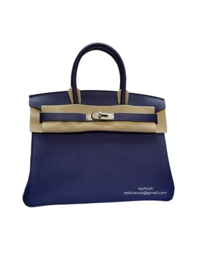 Hermes Birkin 30 Hand Stitched Calfskin Top Handle Shoulder Bag 30CM 522137