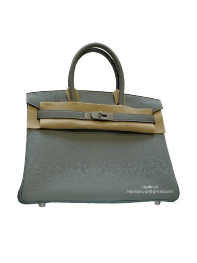 Hermes Birkin 30 Hand Stitched Calfskin Top Handle Shoulder Bag 30CM 522133