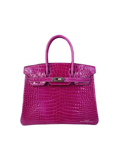 Hermes Birkin 30 Purple Crocodile Bag 30CM 524401