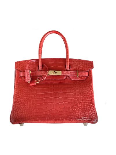 Hermes Birkin 30 Red Crocodile Bag 30CM 524400